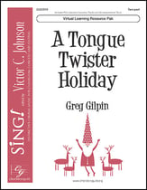 A Tongue Twister Holiday Two-Part choral sheet music cover